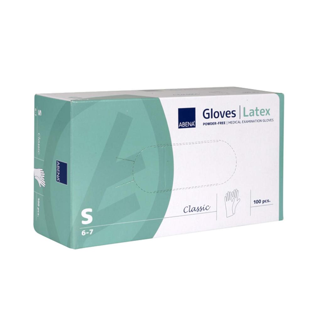 Γάντια Latex Λευκά, Χωρίς Πούδρα Abena (100άδα)