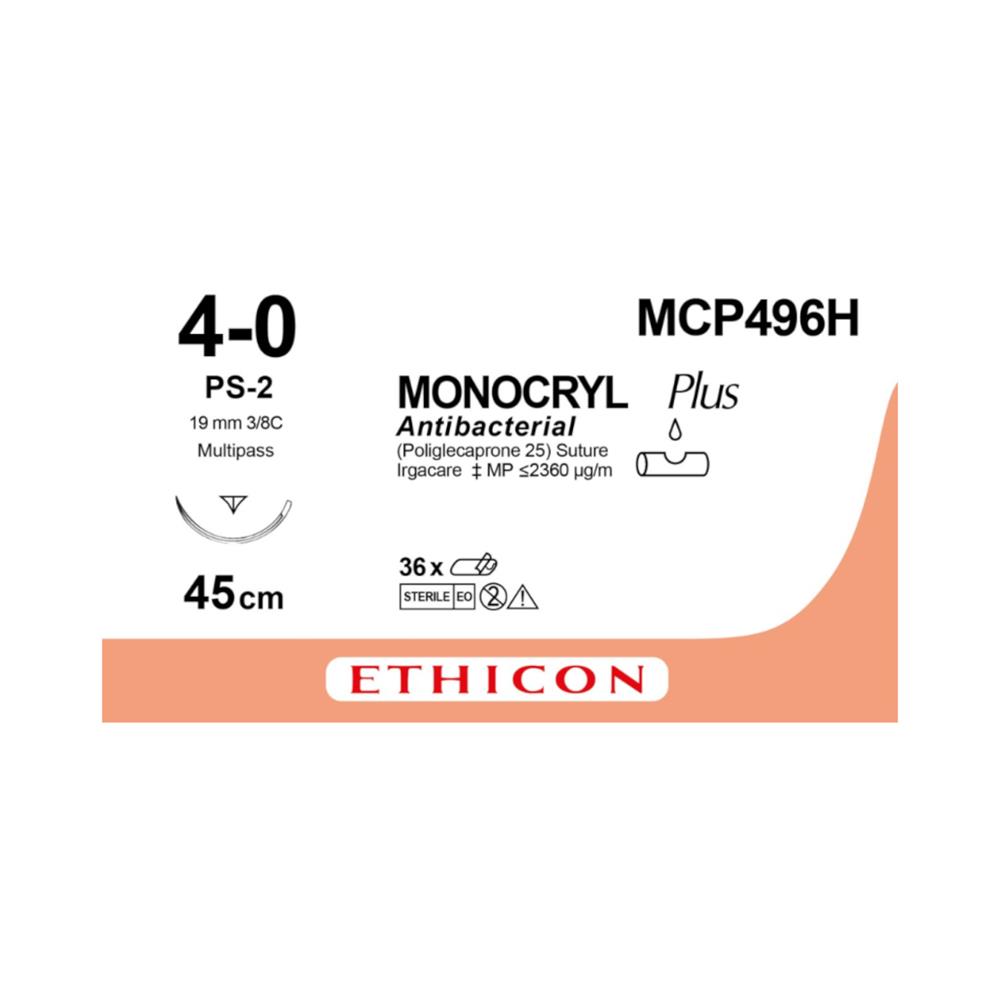 Ράμμα Vicryl Rapide No 4/0 με βελόνα 19mm Αντ. Κόπτουσα Πλαστικής Prime 3/8c, μήκος ράμματος 70cm